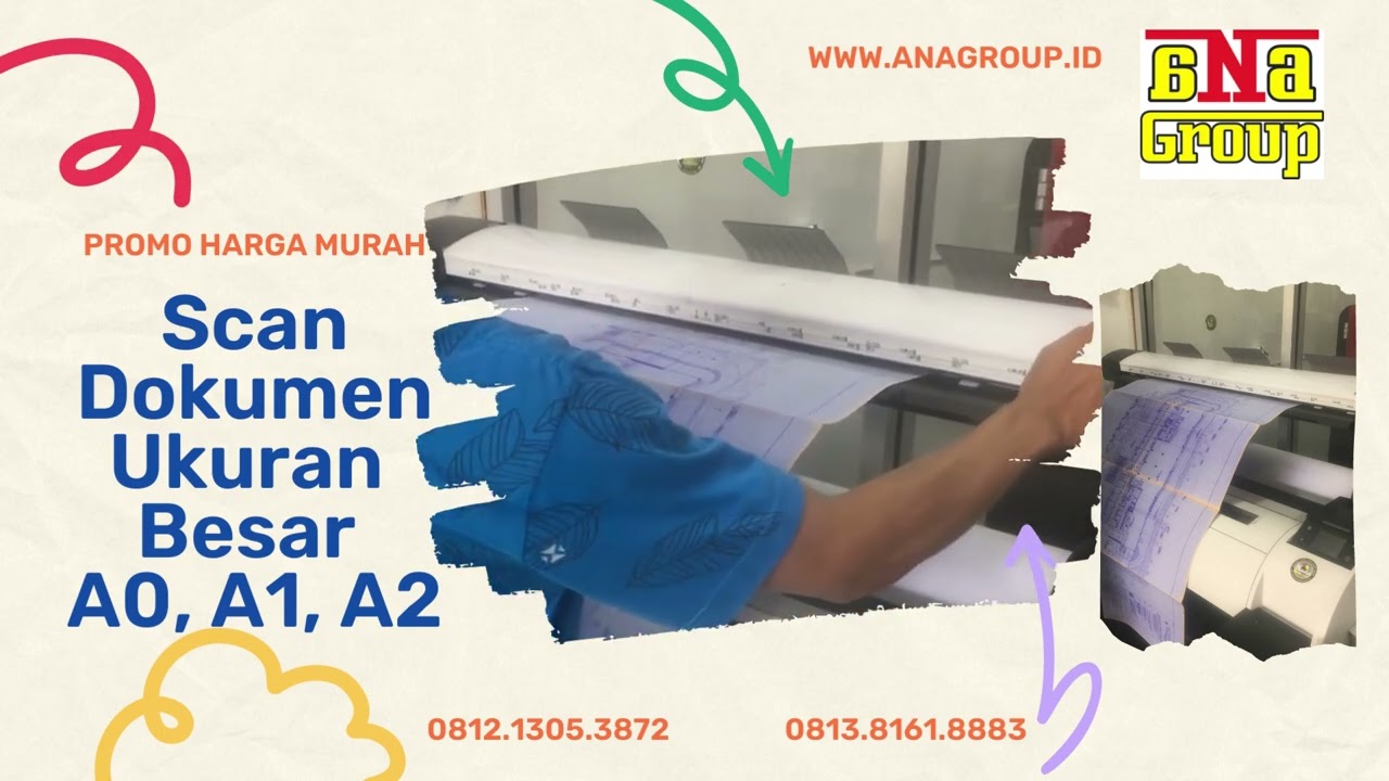 Jasa Scan Dokumen Ukuran Besar A0, A1, A2