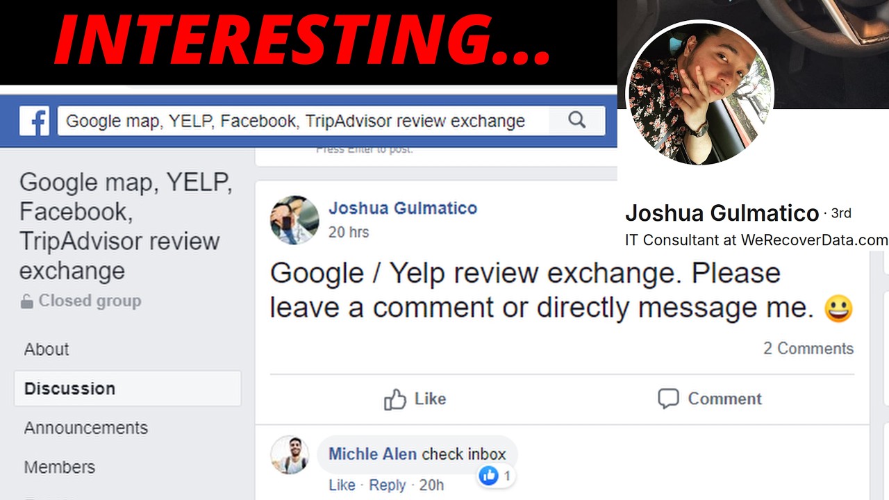 WeRecoverData's Online Reviews Examined By @fakereviewwatch​ Former Federal Fraud Investigator