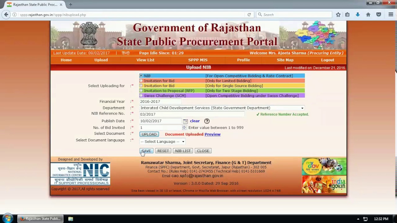 SPPP - How to upload Tender Online Process