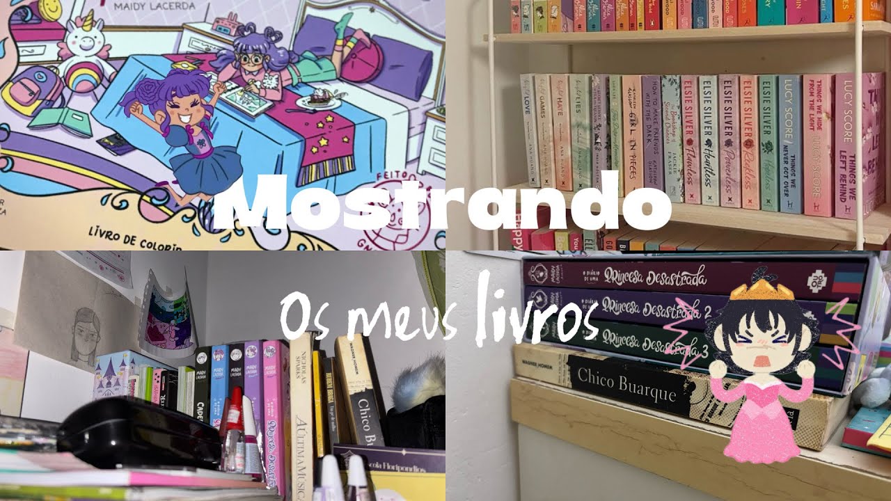 mostrando os meus livros pra vocês ￼