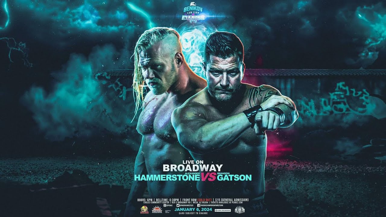 Alexander Hammerstone vs. Brandon Gatson | 1/6/2024 | PCWAZ: Live on Broadway