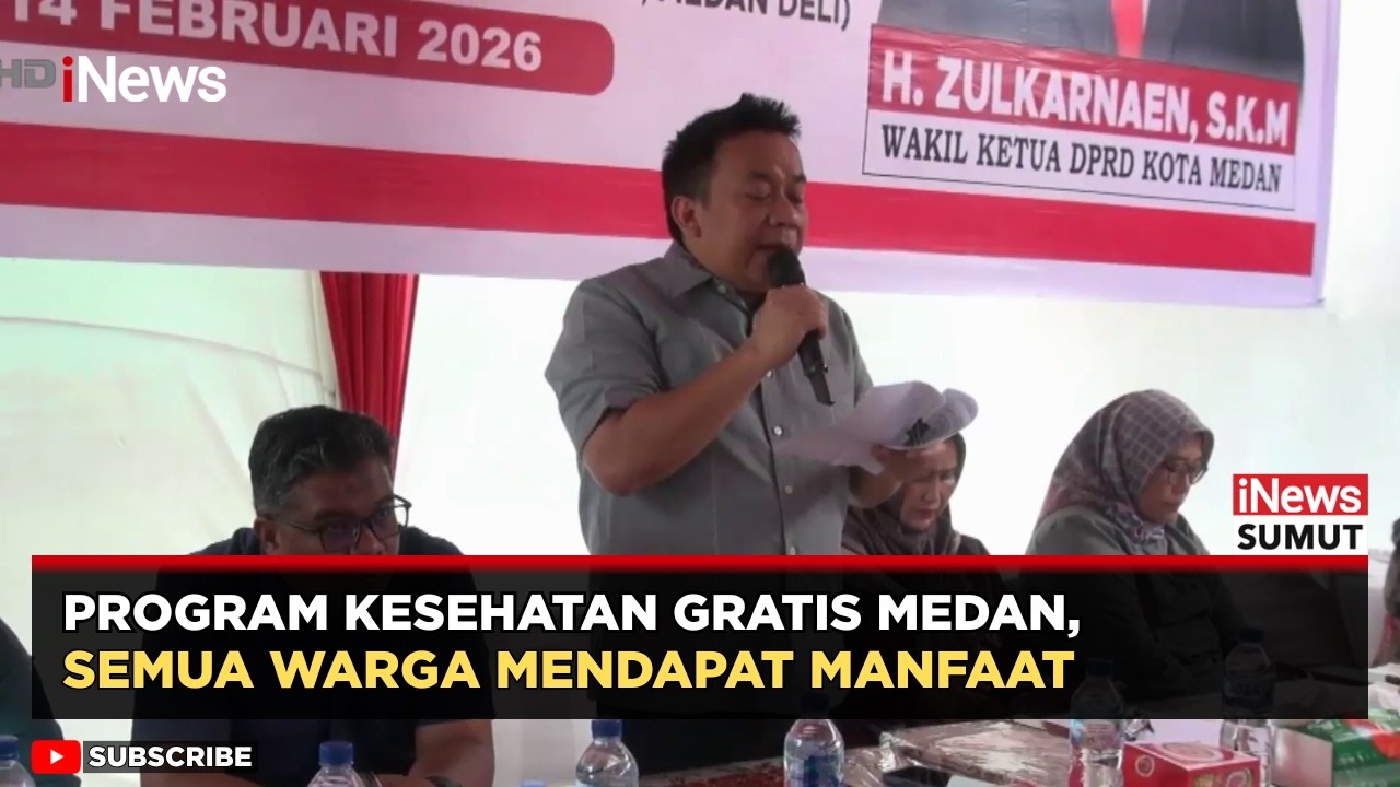 H. Zulkarnaen Pastikan Seluruh Warga Medan Nikmati Pelayanan Kesehatan Gratis | iNews Sumut