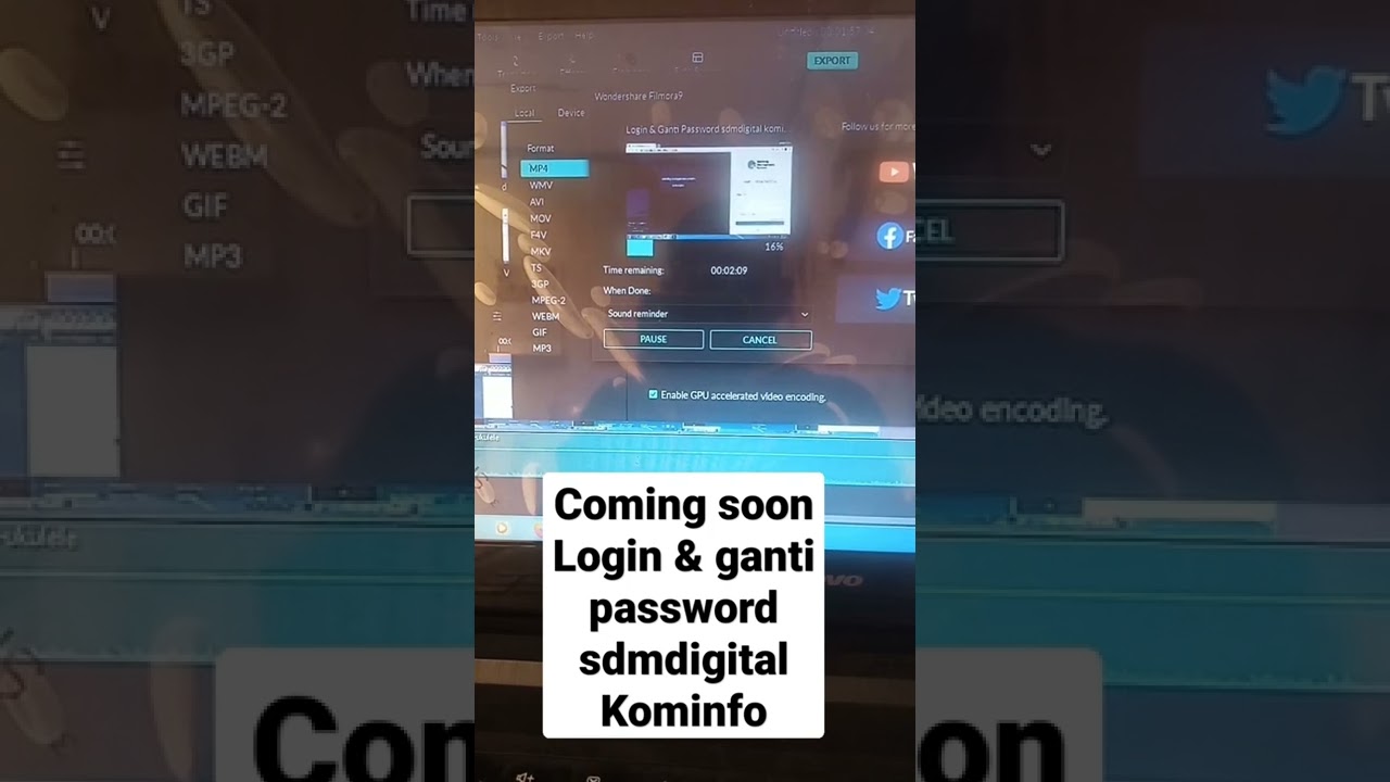 Cara login & ganti password user digitalent Kominfo