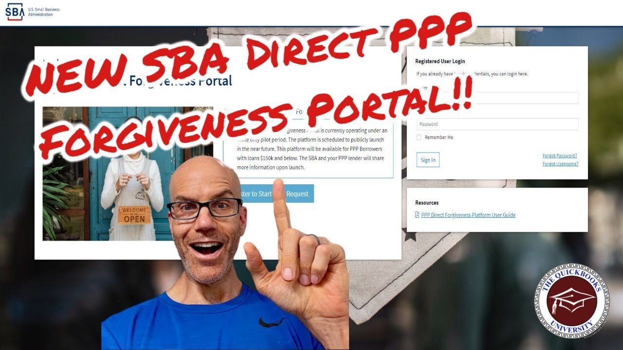 NEW SBA Direct PPP Forgiveness Portal