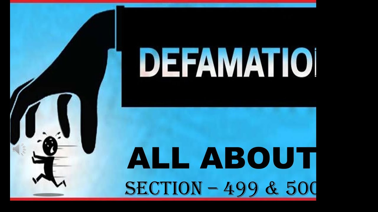SECTION - 499 and 500 of IPC [defamation] धारा - 499 और 500 IPC [मानहानि]