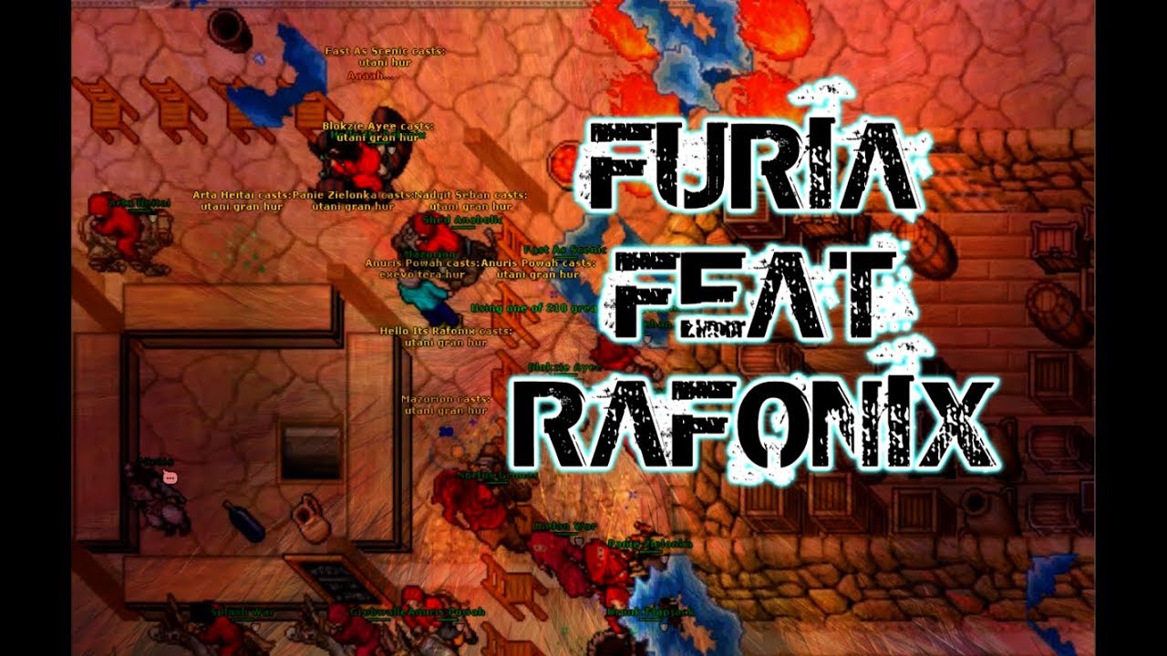 TIBIA FURIA NEW RETRO HARDCORE PVP / DARA BATTLE FEAT RAFONIX + FRAGS