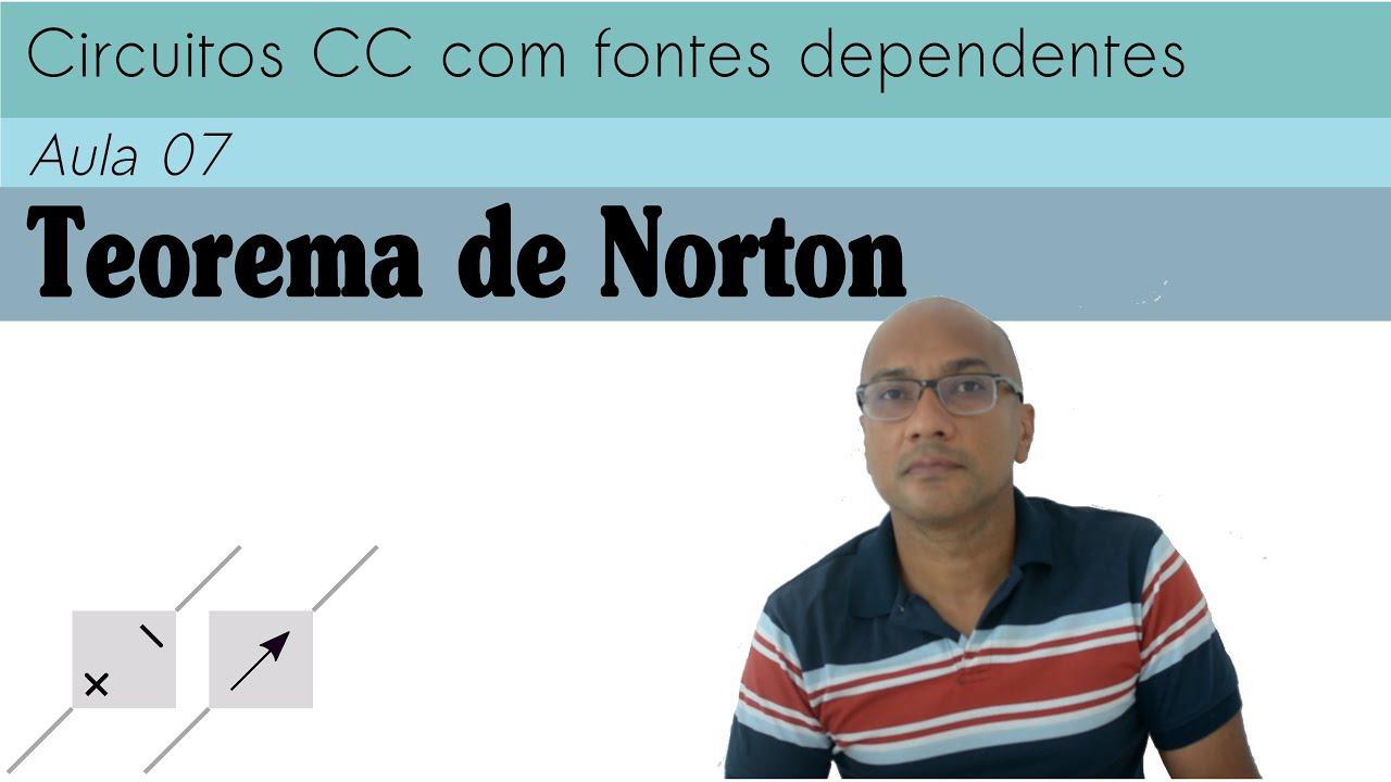 Circuitos CC com fontes dependentes (aula 07) - Teorema de Norton - exercício resolvido