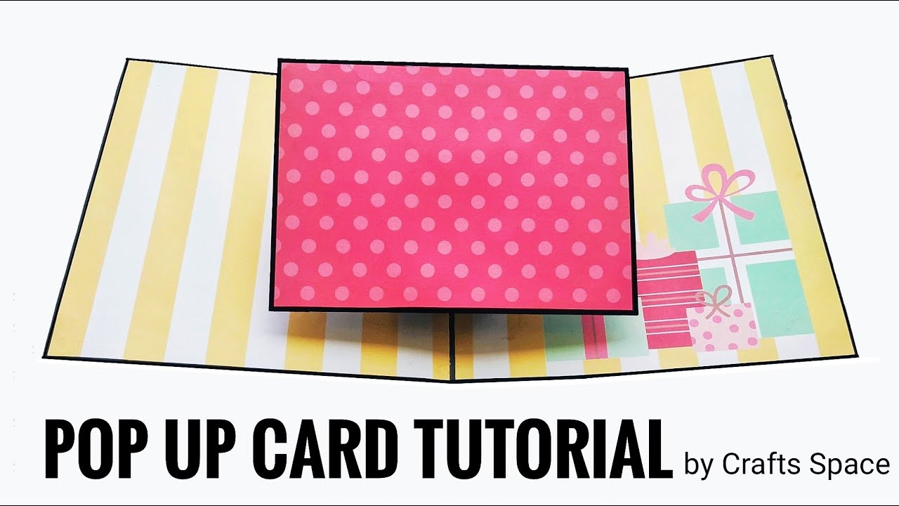 Pop Up  Photo Card Tutorial | Elements for Scrapbook | how to make Scrapbook pages | By Crafts Space
