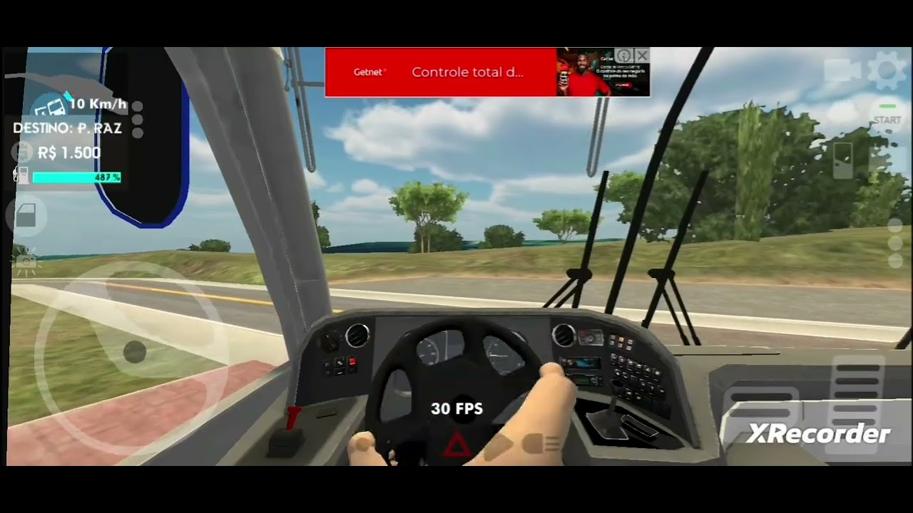 Jogando jogo de onibus 