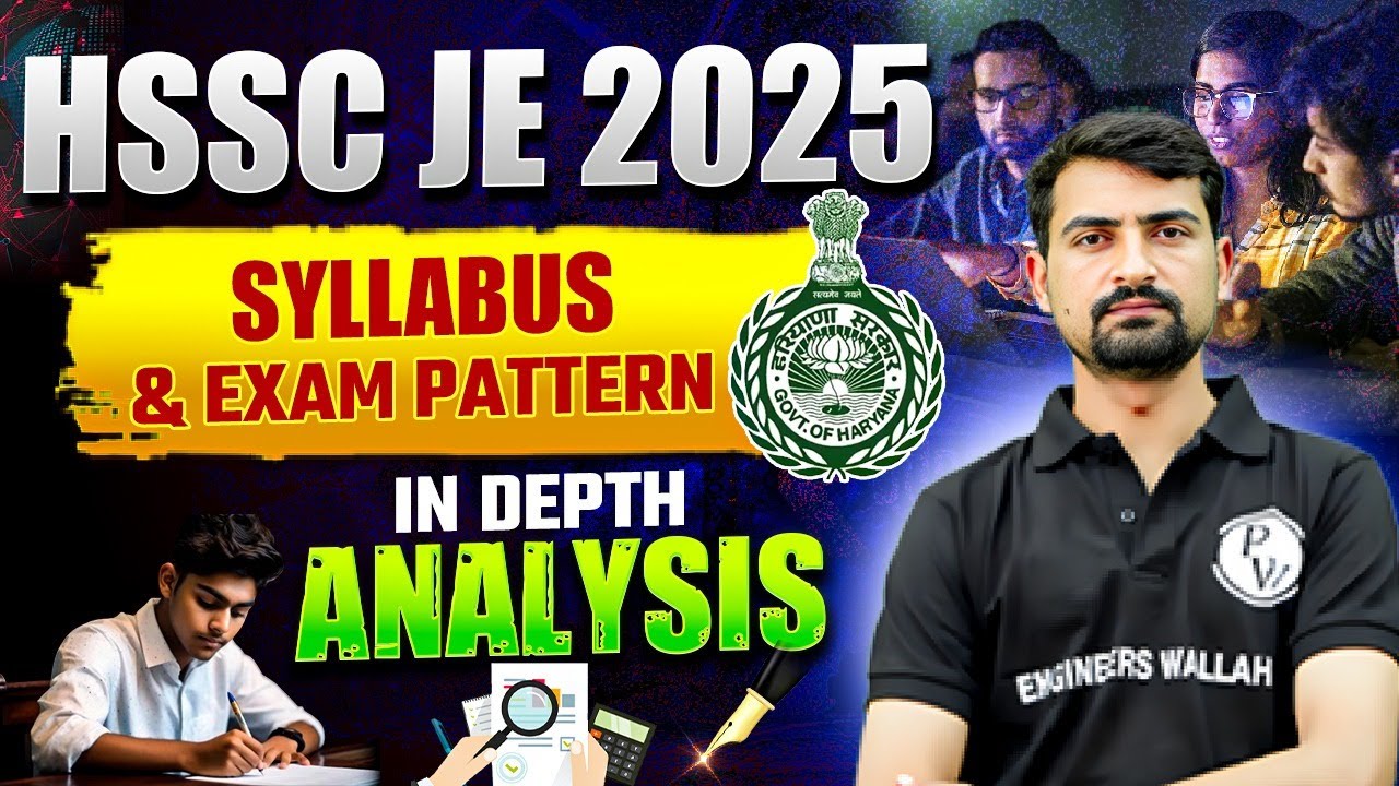 HSSC JE 2025 | How to Crack HSSC JE 2025 ✅ | Syllabus, Exam Pattern & Smart Strategy for Selection