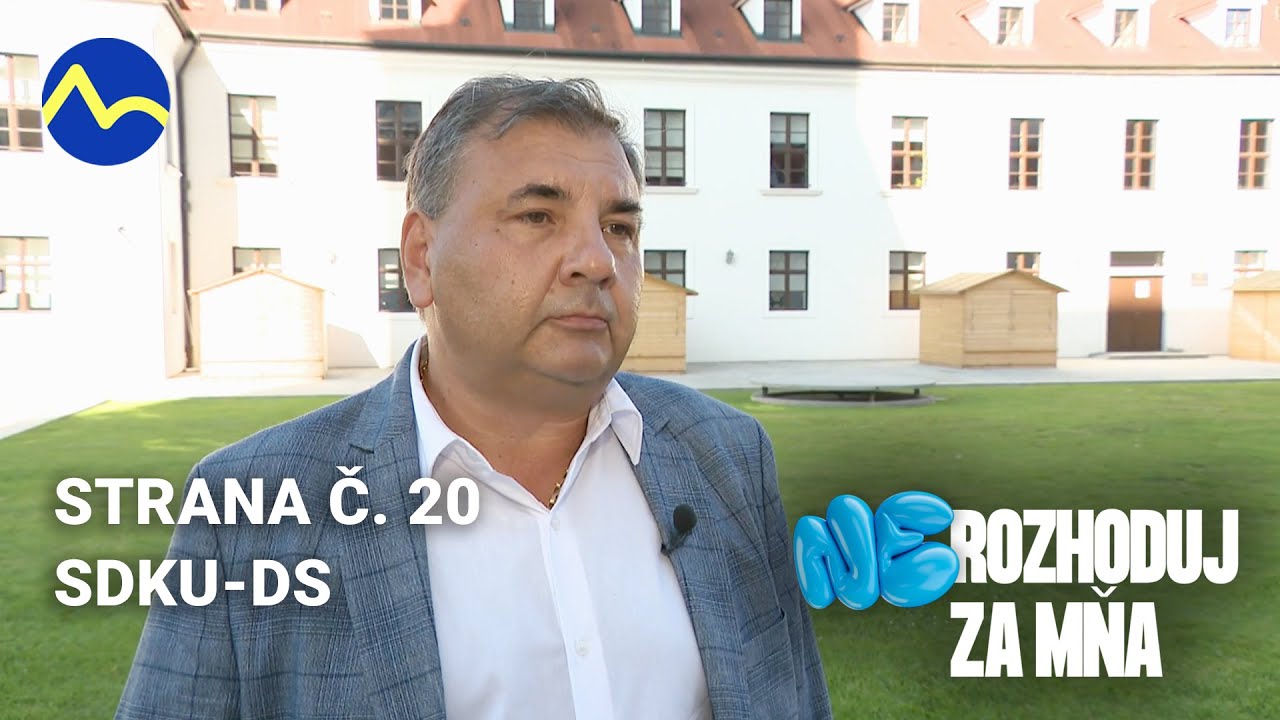 Strana č.20 | SDKU-DS - predstavenie strán voľby 2023  | Nerozhoduj za mňa
