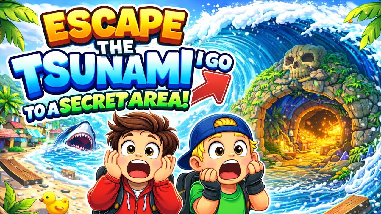 I again play Escape Tsunami for brainrot and, I go to secret area!🤯
