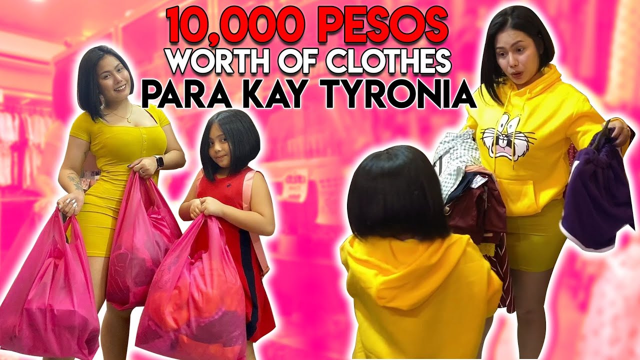 VLOG 034 10 000 PESOS WORTH OF CLOTHES PARA KAY TYRONIA BY XIAOOCLOTHING