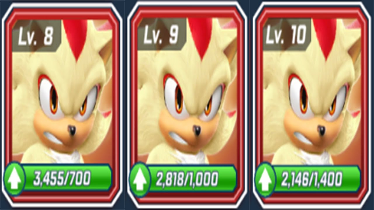Sonic Forces Speed Battle - Movie Super Shadow Two Levels up Upgraded - All Characters Unlocked Game