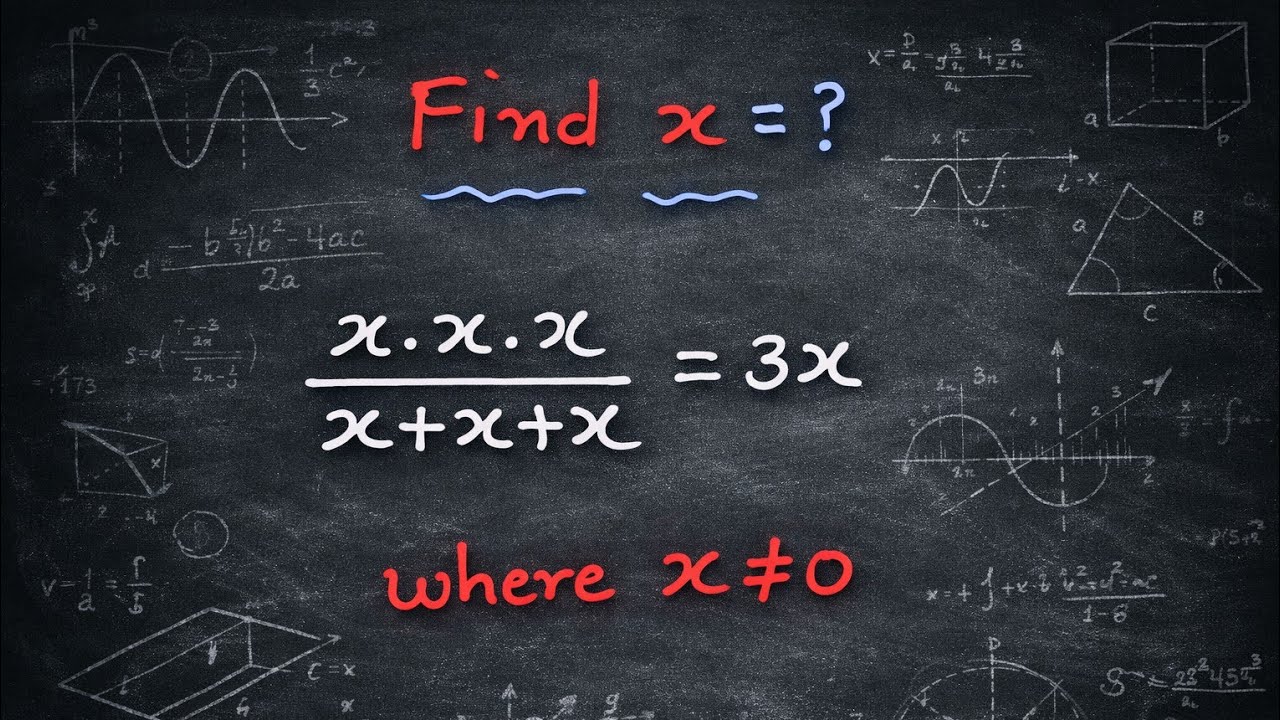 A tricky math problem find the x ??#maths #mathproblem #mathstricks #mathematics #education 