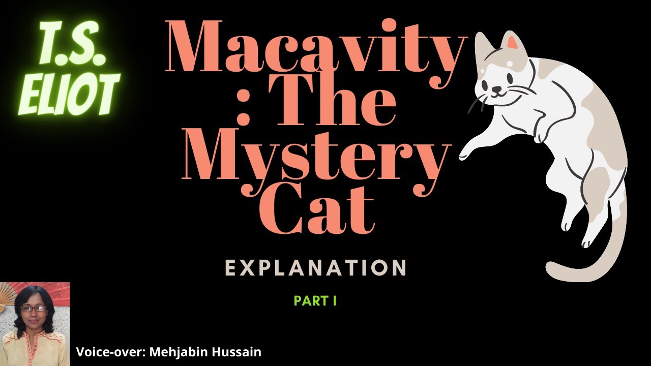 Macavity: The Mystery Cat by T.S. Eliot Explanation Part I