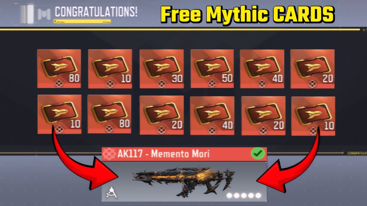 Claim your FREE Mythic Cards and Mythic AK117 - Grim Ending