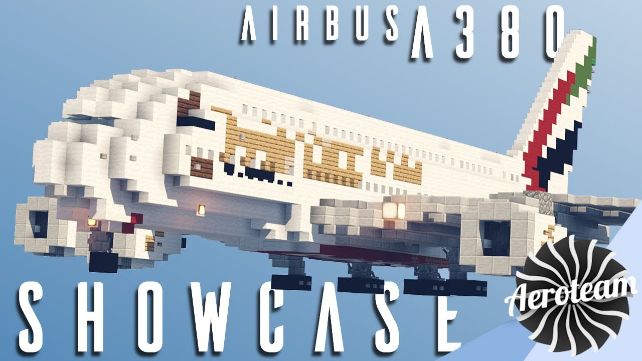 Демонстрация Minecraft Airbus A380