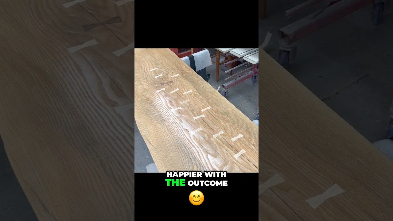 Cracked Ash Cabinet Top Restoration: Crazy Idea!