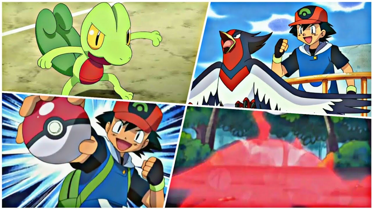 Ash catches all Hoenn Pokemon | Ash catches Treecko