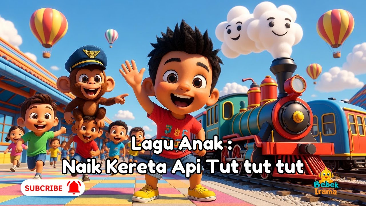 naik kereta api (Cip. Ibu Sud)  | Lagu Anak Indonesia Terpopuler | lagu anak ceria