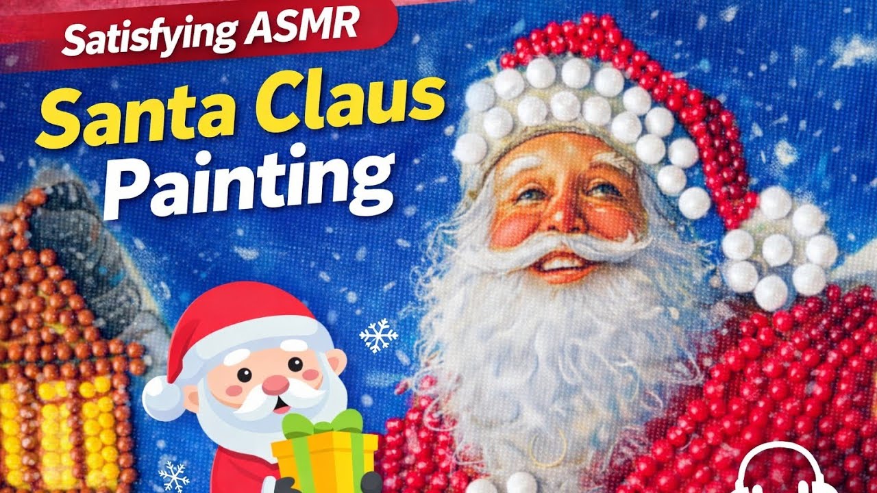 Satisfying ASMR Santa Claus Painting 🎅✨