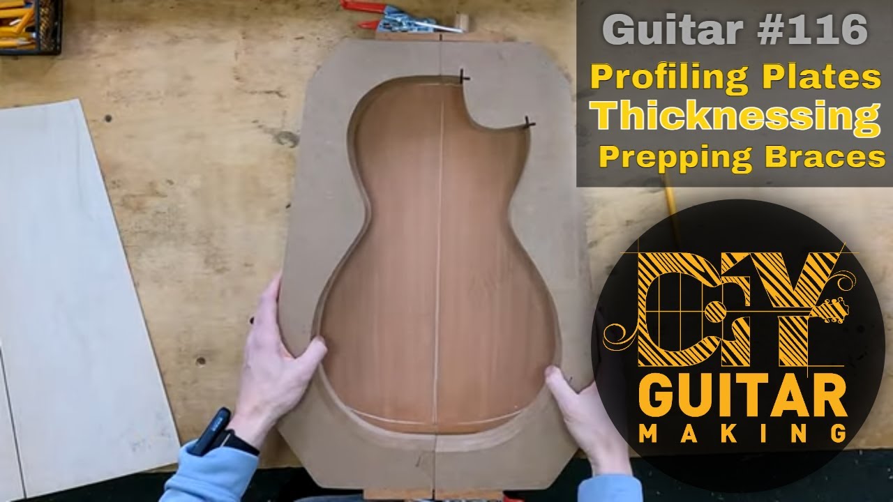 Prepping Guitar Plates and Prepping Brace Blanks for Guitar #116