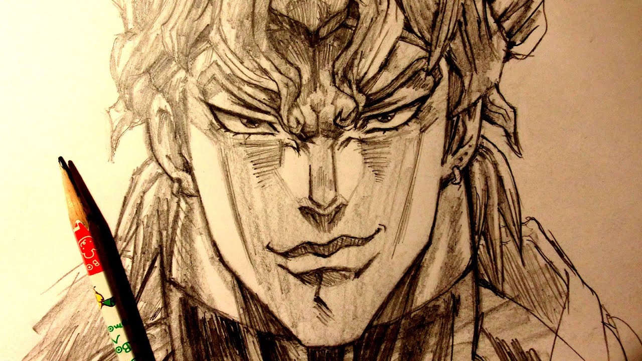 ASMR | Pencil Drawing 132 | Dio Brando (Request)