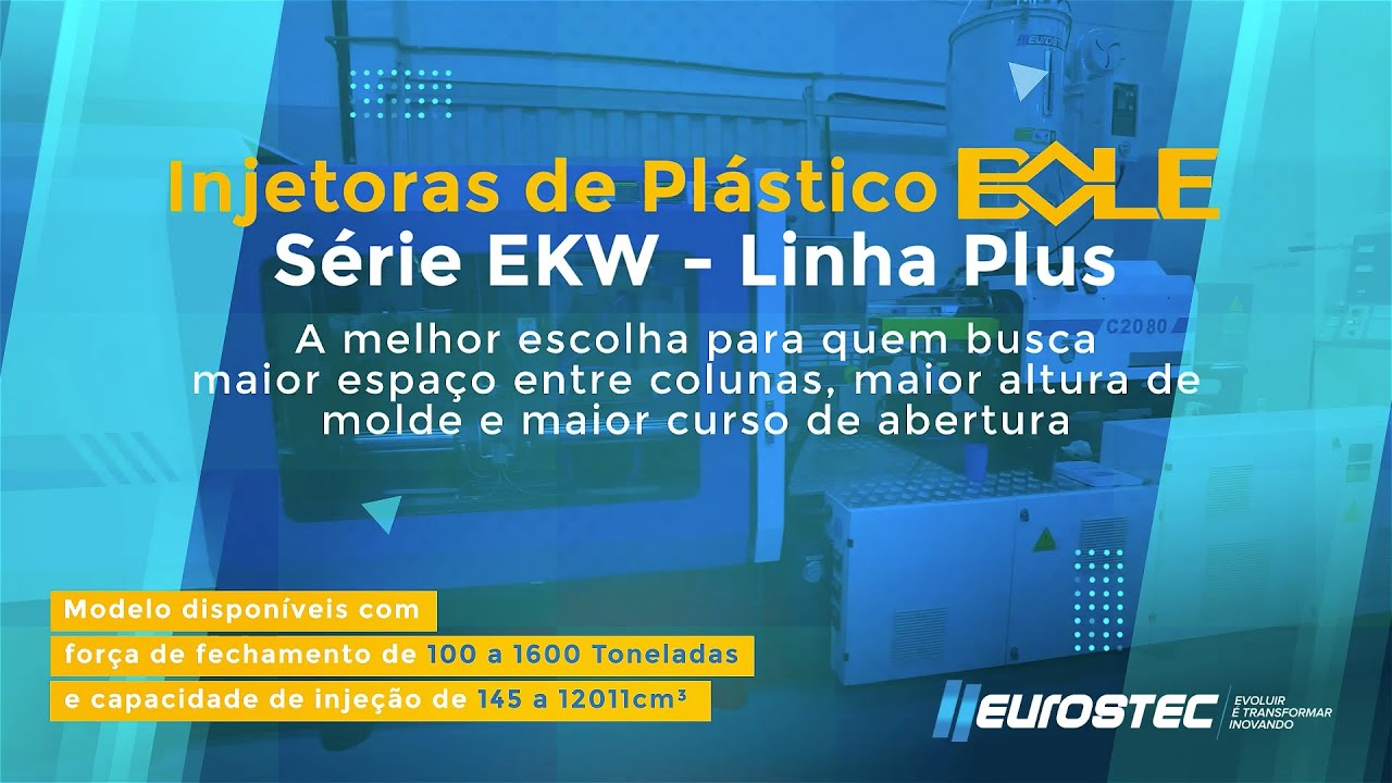 TECNOLOGIA DE PONTA DAS INJETORAS DE PL&Aacute;STICO BOLE S&Eacute;RIE EKW - LINHA PLUS