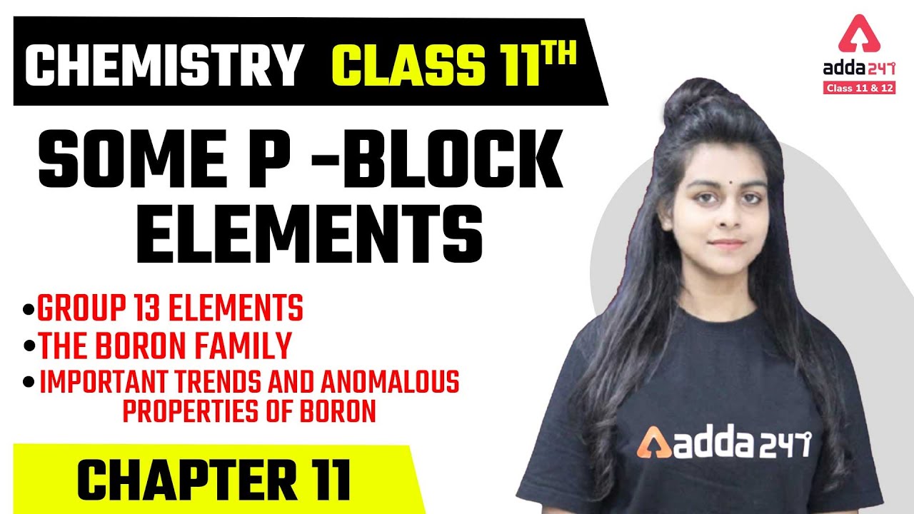 P Block Elements Class 11 Chemistry | Class 11 Chemistry Chapter 11 | Boron Family
