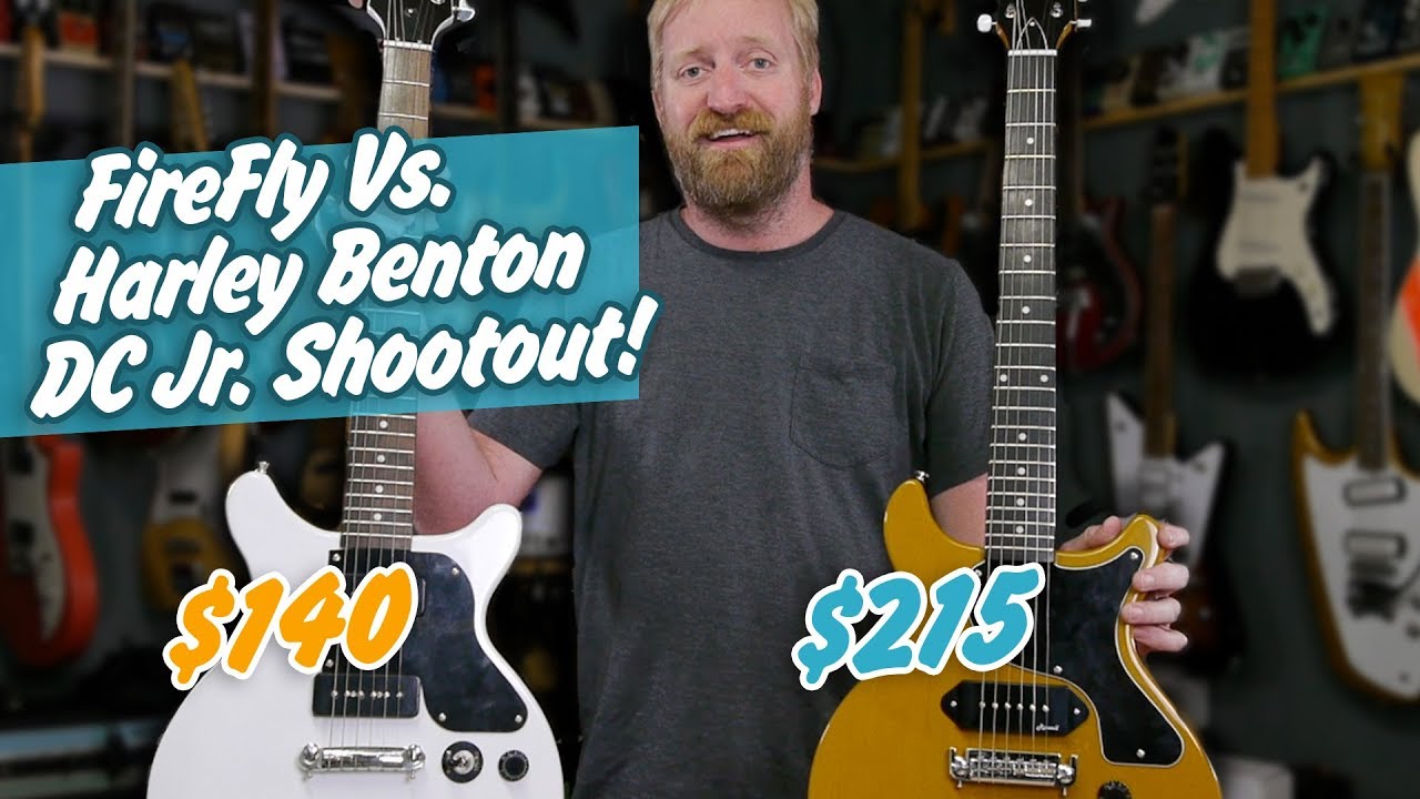 Budget DC Jr. SHOOTOUT! - Harley Benton Vs. FireFly - my 1,000th Video!