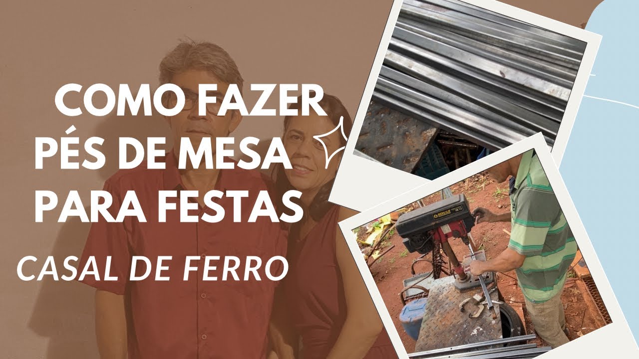 Como fazer pés de vergalhão para mesas de festas 