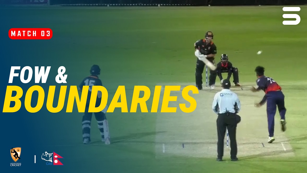 2nd Innings FOW & Boundaries | NT Strike vs Nepal | Match 3 | Top End 2026 | ZP1U