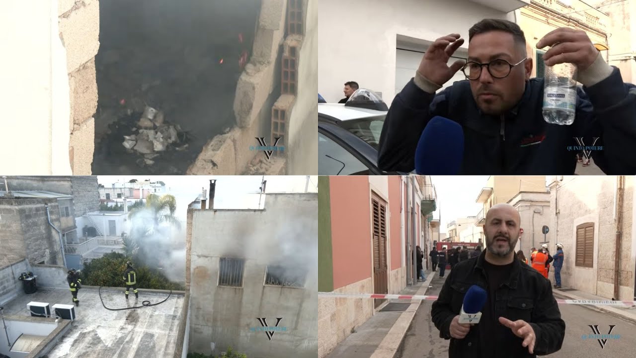 Esplosione ad Adelfia, morti marito e moglie 90enni. Un testimone: 