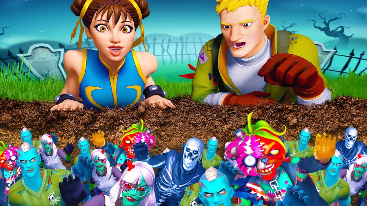 Rafa i Ewela vs 100 ZOMBIE w Fortnite