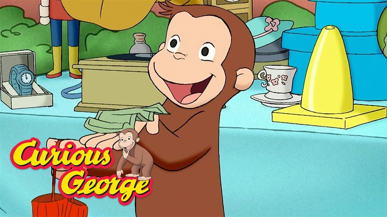 George buys second-hand gloves  🐵 Curious George 🐵 Kids Cartoon
