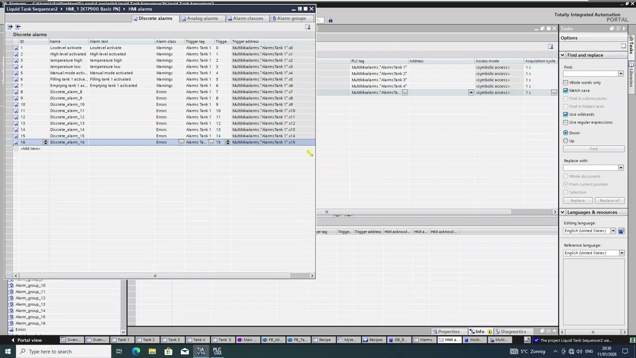 ПЛК - программирование - обработка аварийных сигналов - MultiMix – устройство для последовательно...