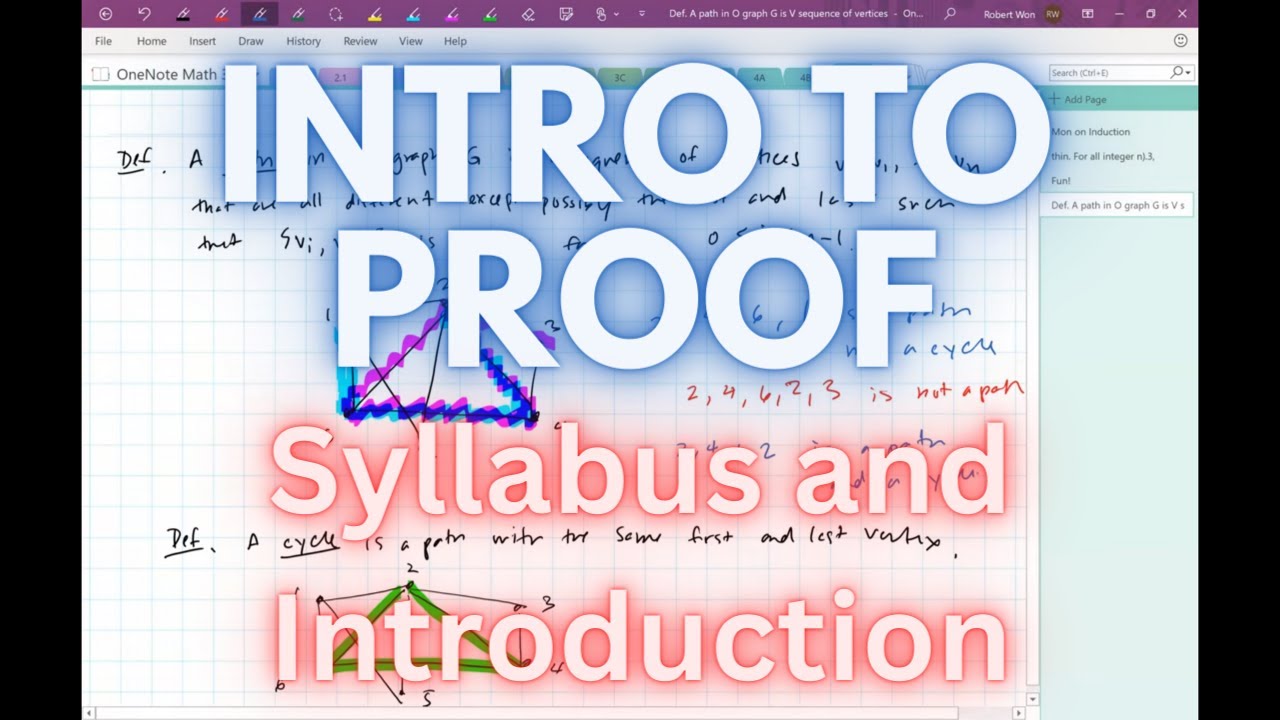 (Welcome to Math 300) Logistics and Syllabus