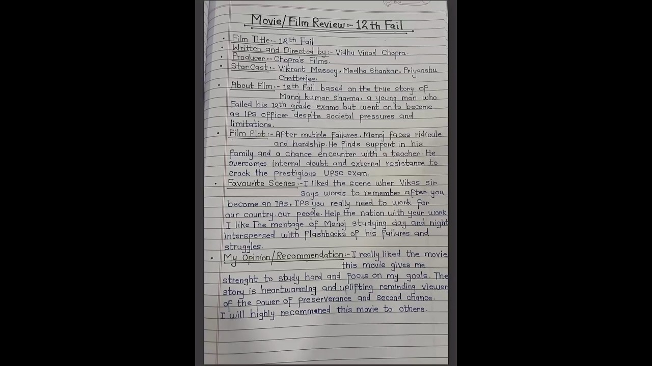 Film review&bull;12th fail standard-12thfilm review 12thfail#12thfailmovie #Film review #12thbordenglish