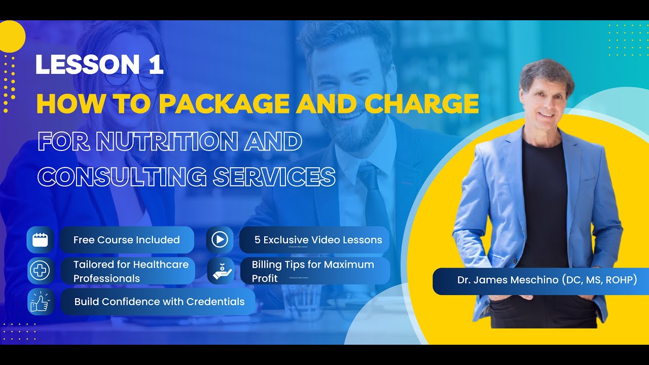 How to Structure and Charge for Your Nutrition Consulting Services | Lesson 1 | GIM-Academy