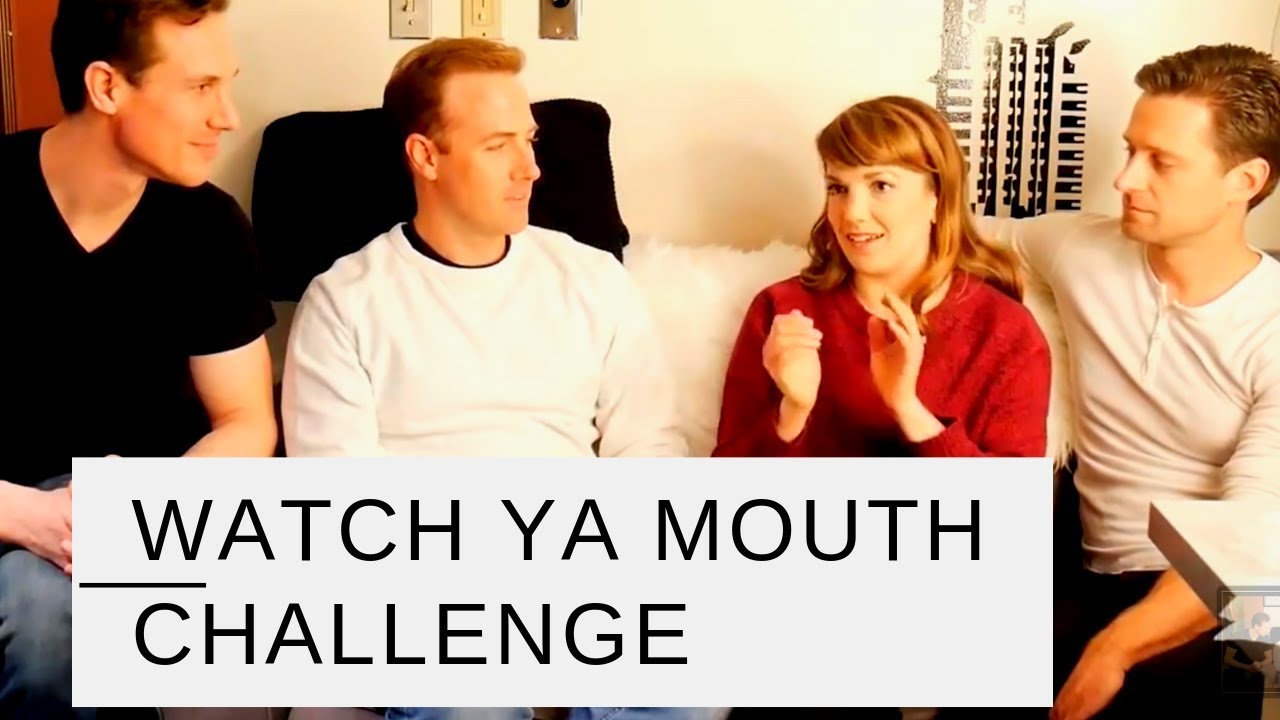 WATCH YA MOUTH  Challenge with  Kara Lindsay and Kevin Massey   BROADWAY HUSBANDS