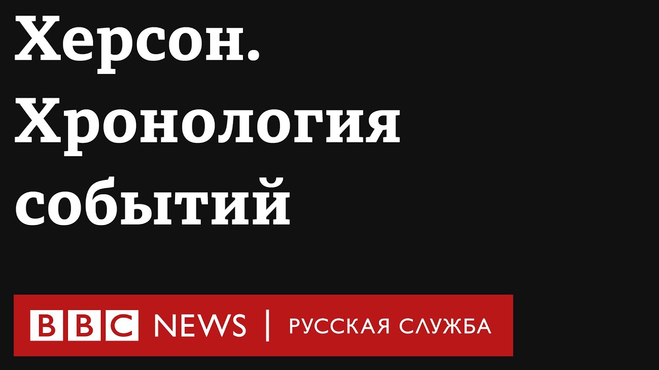 Херсон от момента оккупации до освобождения. Хронология событий