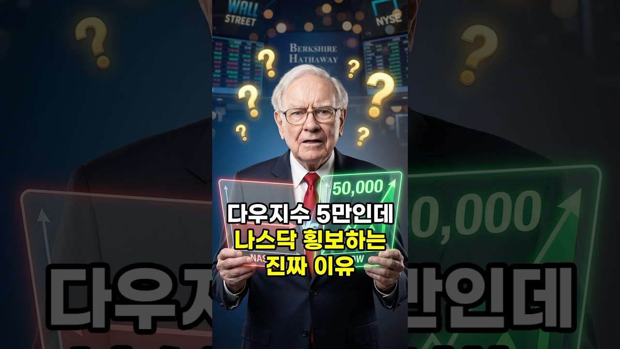 다우지수 5만인데 나스닥만 횡보하는 진짜 이유