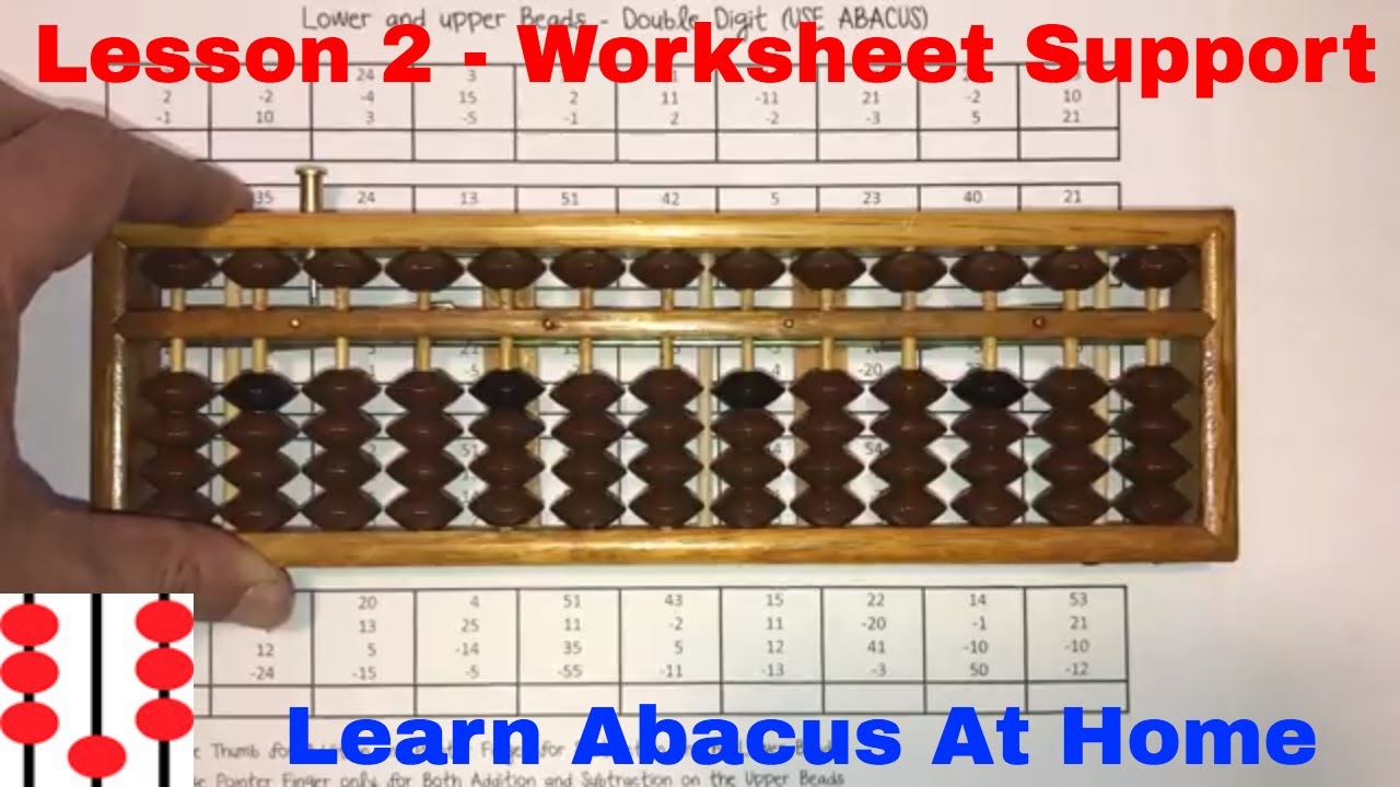Урок 2 — Помощь с рабочим листом Abacus