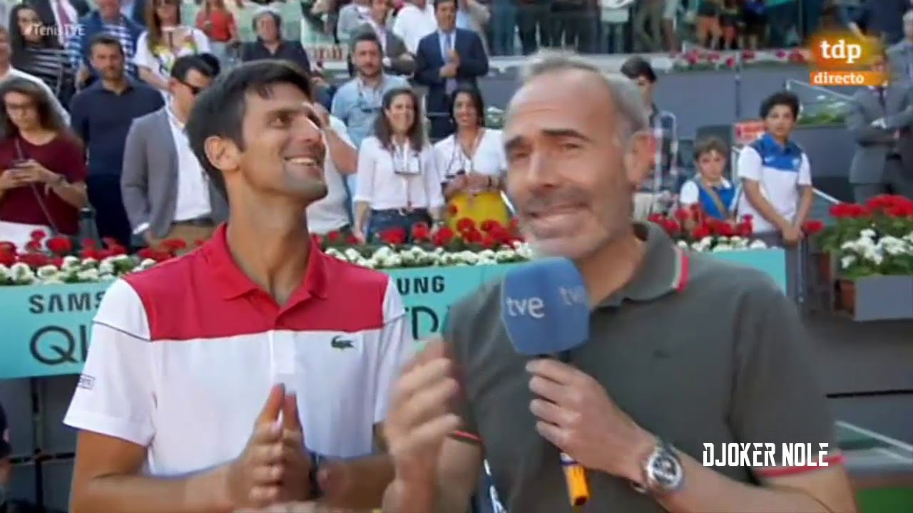 Novak Djokovic Speaks Spanish, English & French - Madrid 2018 (HD)