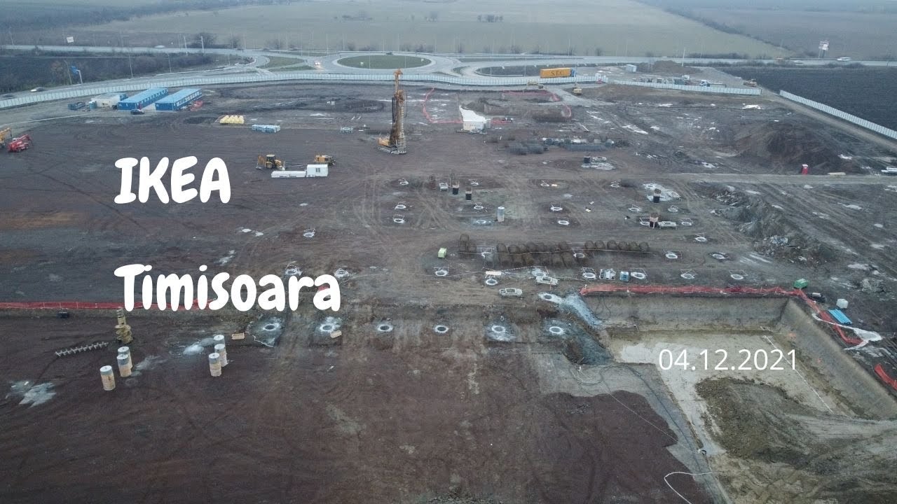Constructia magazinului IKEA din Timisoara 04.12.2021 (4K)