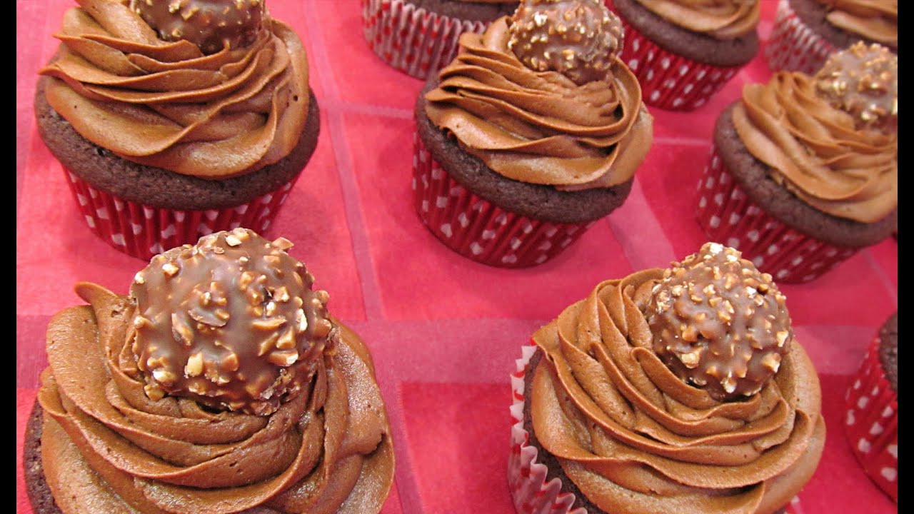 Cupcakes de Ferrero Rocher | Recetas de Cupcakes
