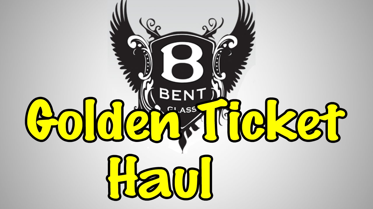 Bent Glass Golden Ticket HAUL !!!! With Discount from Smokefox.com