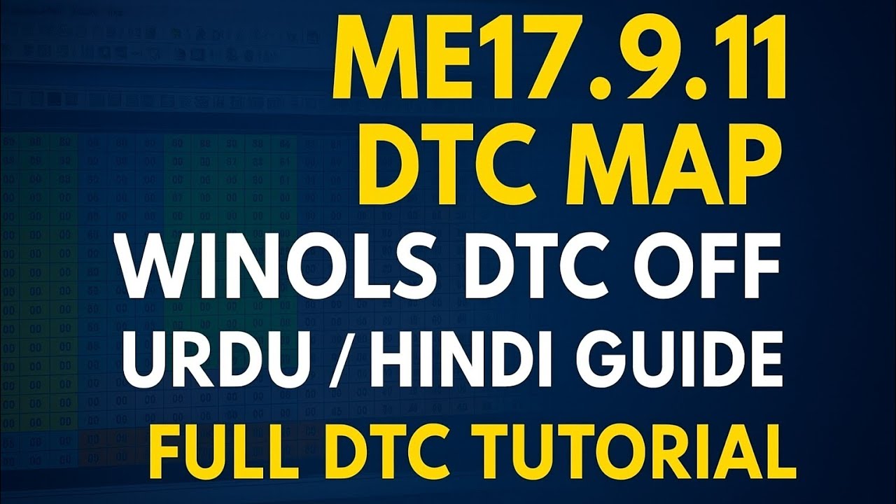 ME 17.9.11 DTC MAP Winols software training 