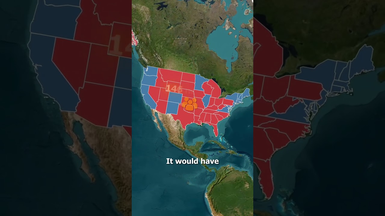 What if blue states seceded? Explore the impact on politics, economy & culture. #usa #nyc #texas